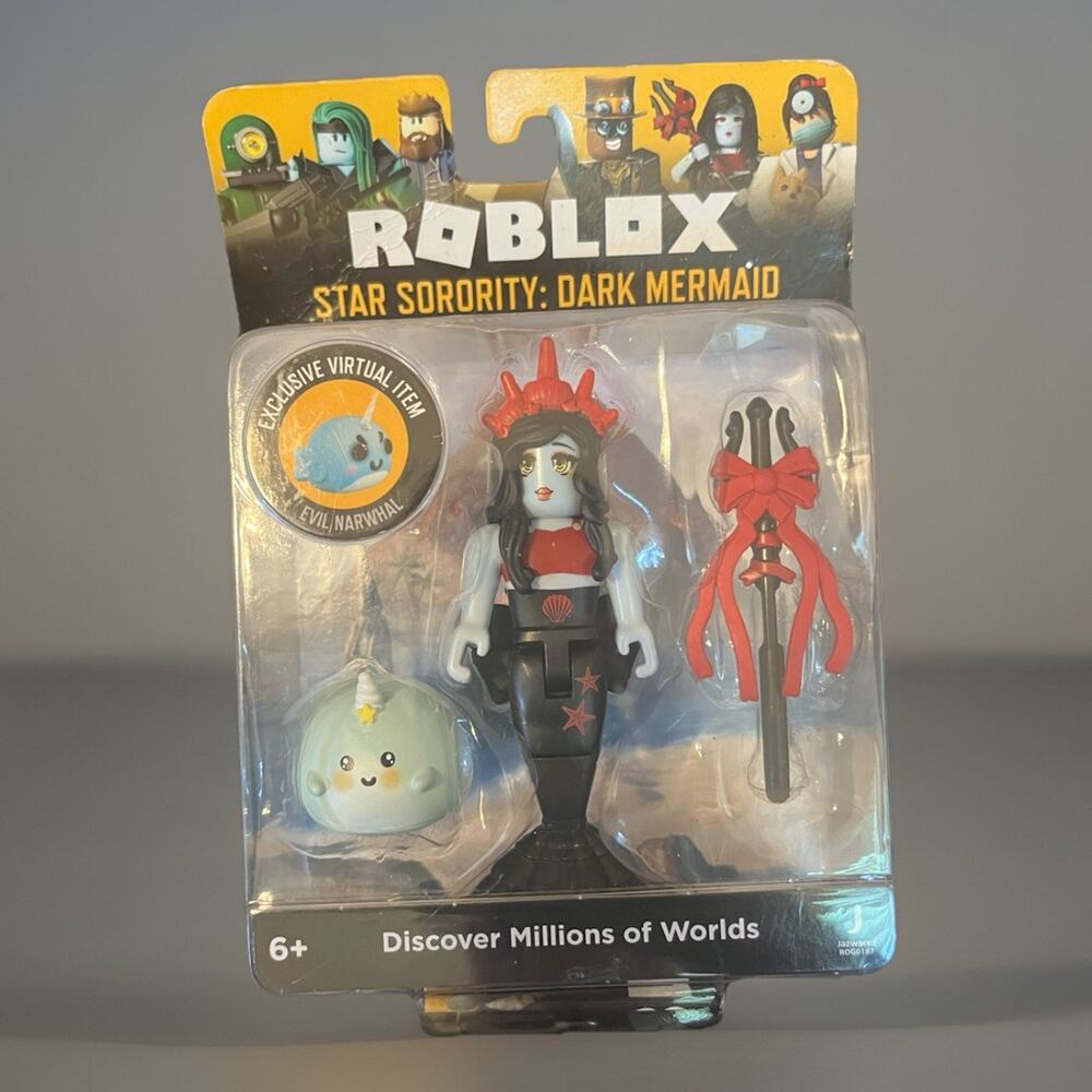 ROBLOX Collection Star Sorority: Dark Mermaid Figure w/ Exclusive Virtual Item